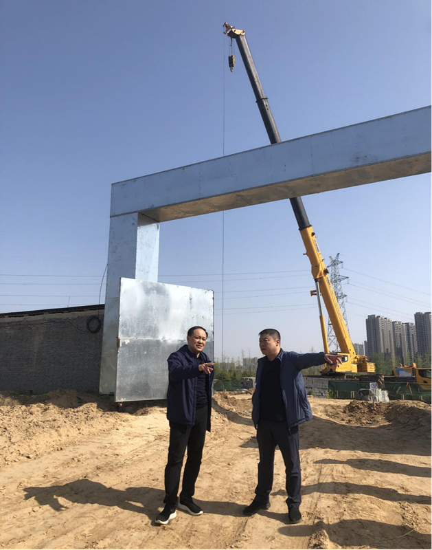南宫·NG28(China)官方网站党委委员、副总经理张岩到侯寨新镇区安置区调研项目建设工作